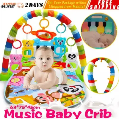[In stock] Baby play mat . The toy gym is a piano music play blanket for the feet of a newborn. Play mat musical newborn 1 year old toy