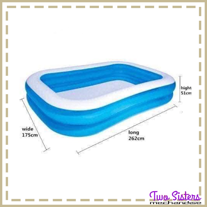 Bestway Inflatable Swimming Pool Rectangle Kiddie Pool Lazada PH