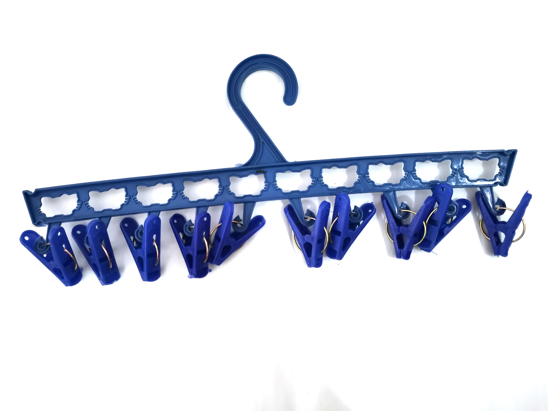 10 Clips Hanger, 15.5" Quality Clothes Hanger with Clips/Sipit/Ipit