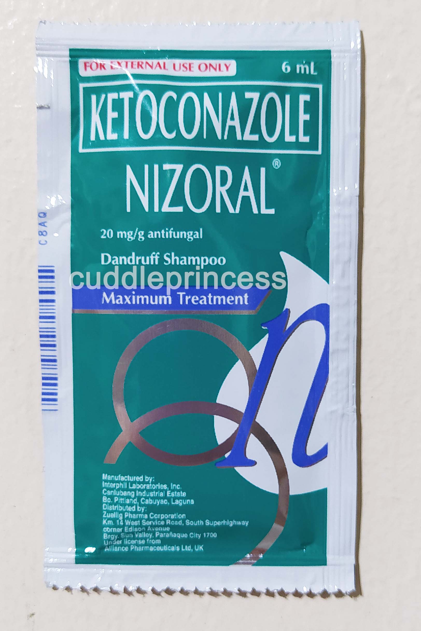 Nizoral Shampoo Ketoconazole Dandruff Shampoo Maximum Treatment 6ml Lazada Ph 7194