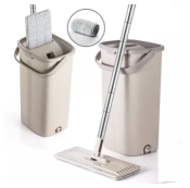 J&A Flat Mop Bucket - Easy and Efficient Floor Cleaning