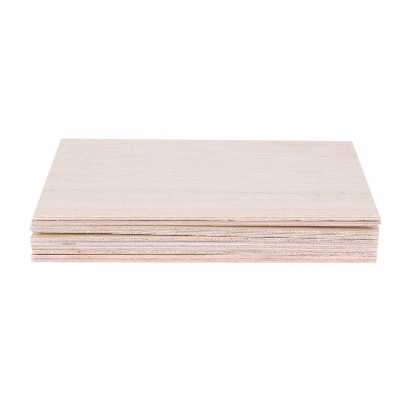 Balsa Table Material 10Pcs Balsa Wood Sheets Wooden Plate 150*100*2mm For House Ship Craft ...