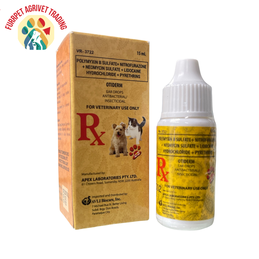 Otiderm Antibacterial Insecticidal Ear Drops for Dogs and Cats Lazada PH