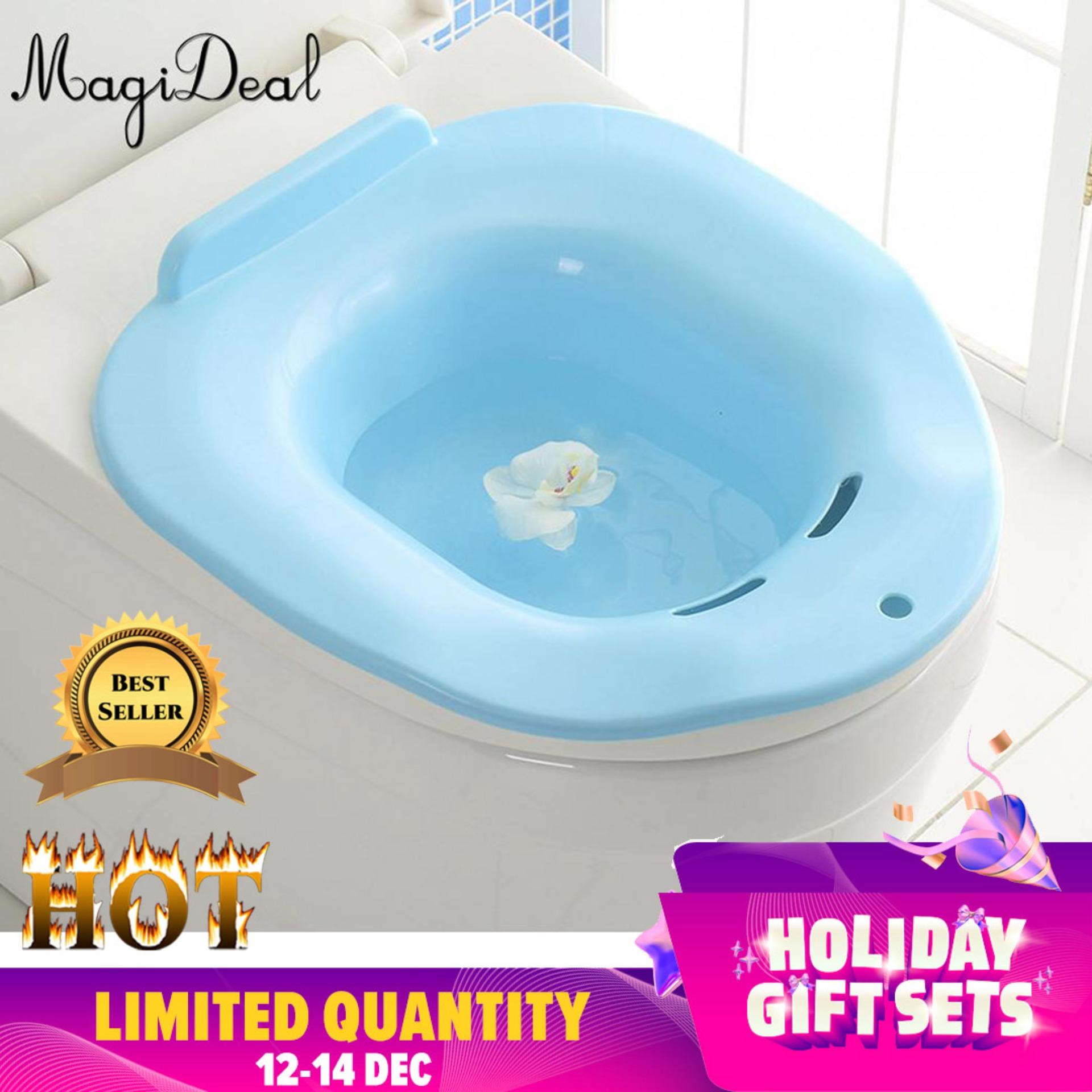 MagiDeal Hip Bath Tub Sitz Bath for Toilet Maternity Hemorrhoid Avoid ...