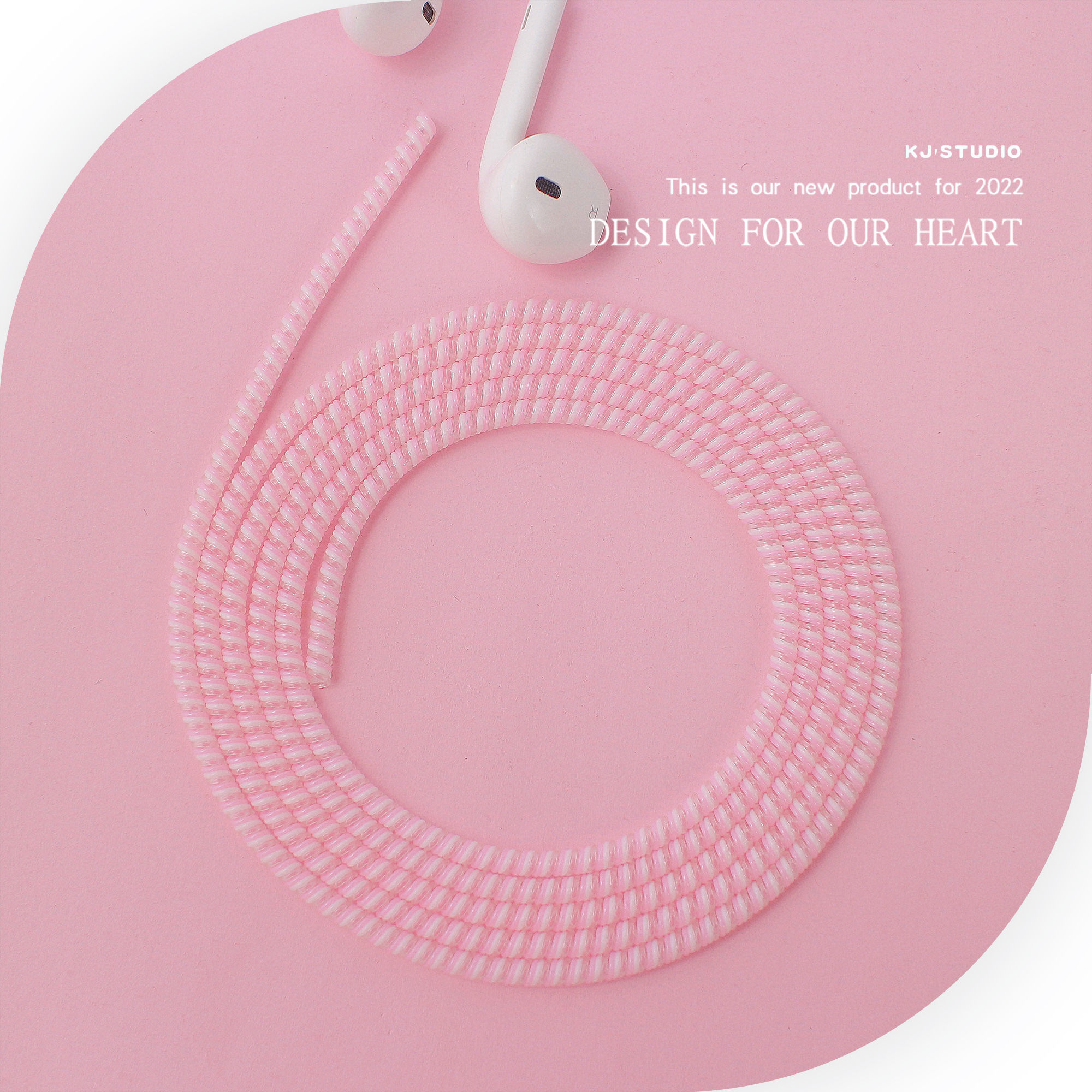 2Pcs 1.5M Data Cable Protective Sleeve Spring twine For Iphone Android