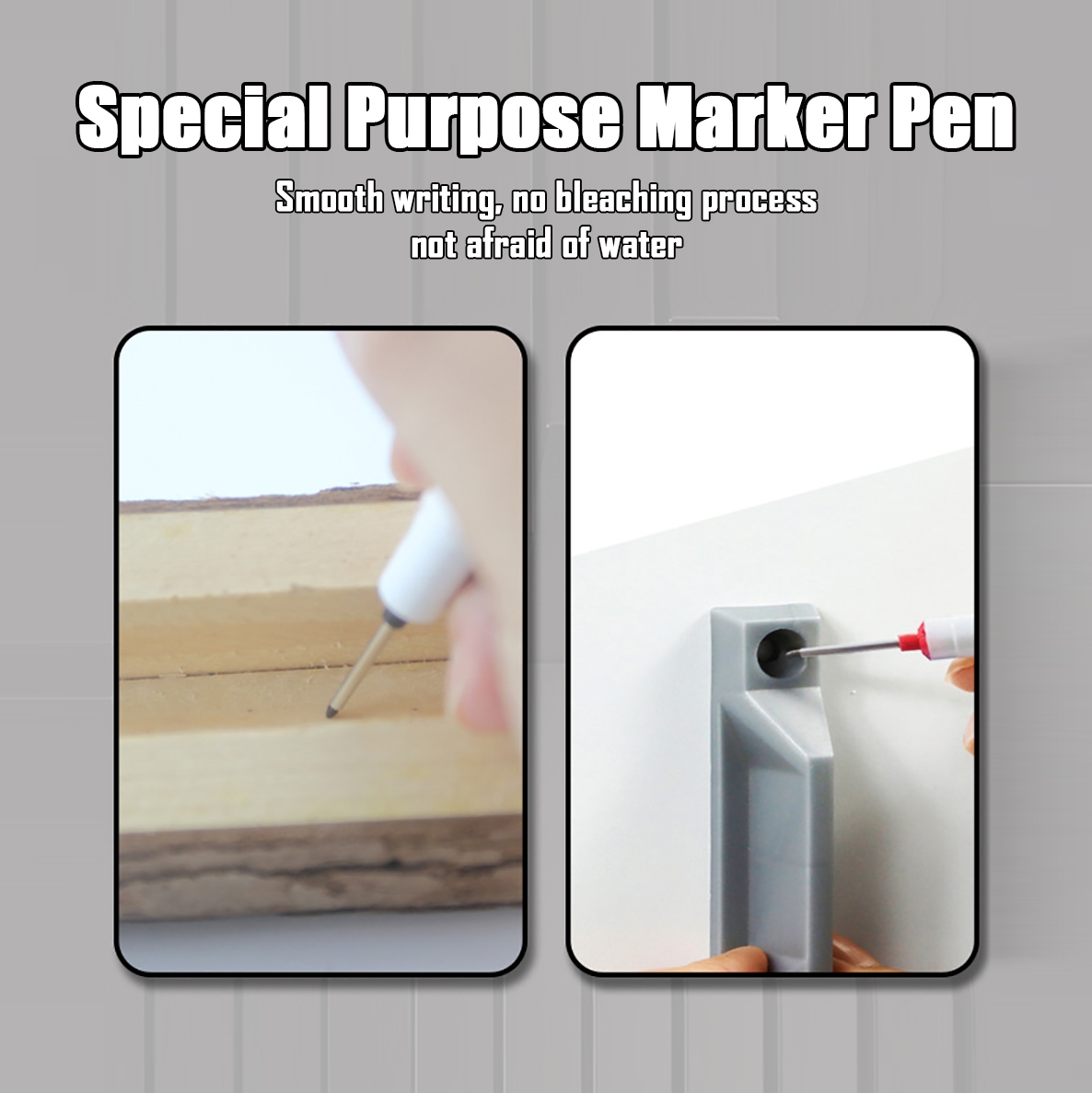 20mm Long Head Marker Pens Woodworking Decoration Deep Hole Marker Pen  Marker Pens For Writing For Deep Hole Ceramic Tile Marker