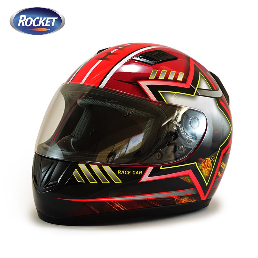 Rocket Full Face Motorcycle Helmet Adjustable Visor Helmet Abs