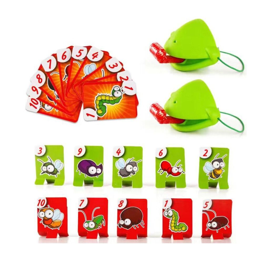 HORMON Educational Interactive Game Tongue Out Lizard Parent-child Toy ...