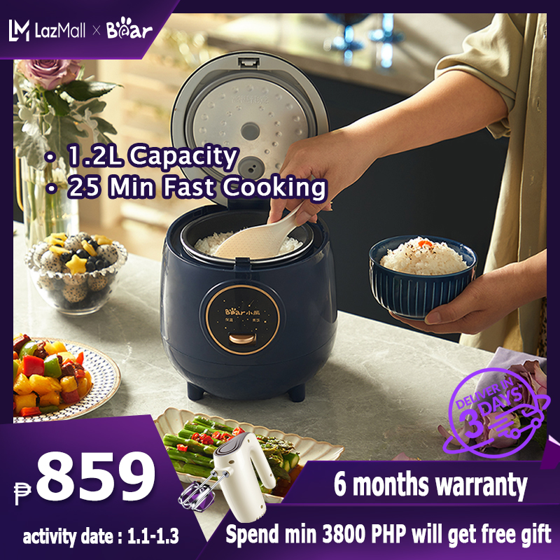 Bear mini rice cooker 1.2L Multifunction Cooker NonStick Inner Pot