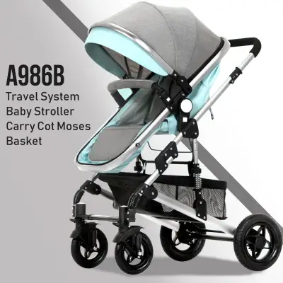 A986B Travel System Baby Stroller Carry Cot Moses Basket