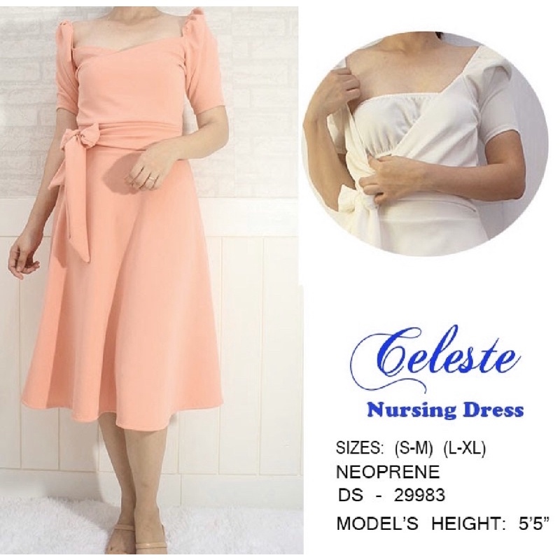 Formal Nursing Dress for Breastfeeding- Wedding Guest -Black