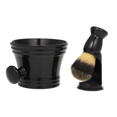 Shaving Kit for Men's Wet Shaving Brush Holder Stand Soap Bowl Mug Hair Beard Brush