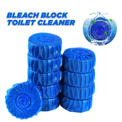 10/30/50 PCS Automatic Bleach Toilet Bowl Cleaner Stain Remover Blue Tab Tablet Flush Deodorizes Toilet Deodorant Pill Block