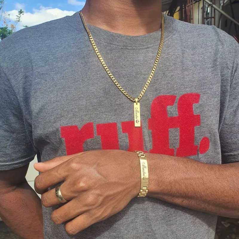 Custom Name Necklaces For Men Stainless 