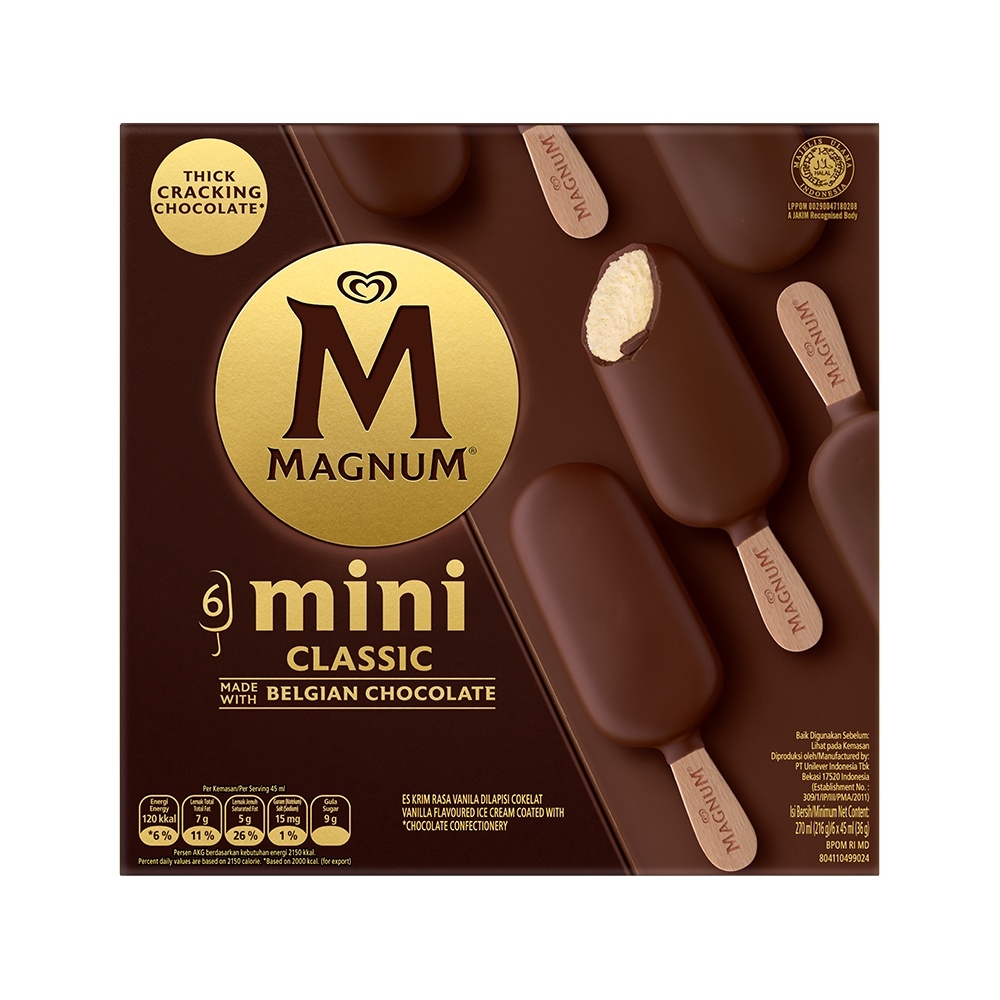 [Hot sale] Magnum Minis Box of 6 Classic Ice Cream | Lazada PH