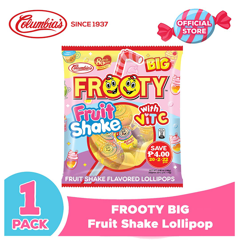 Columbia Candies Frooty Big Fruit Shake Lollipop Lazada PH