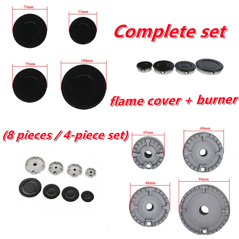 （COD）Universal Burner Hat Set Cooker Oven Hob Gas Burner Crown Flame Cap Cover for kitchen gas