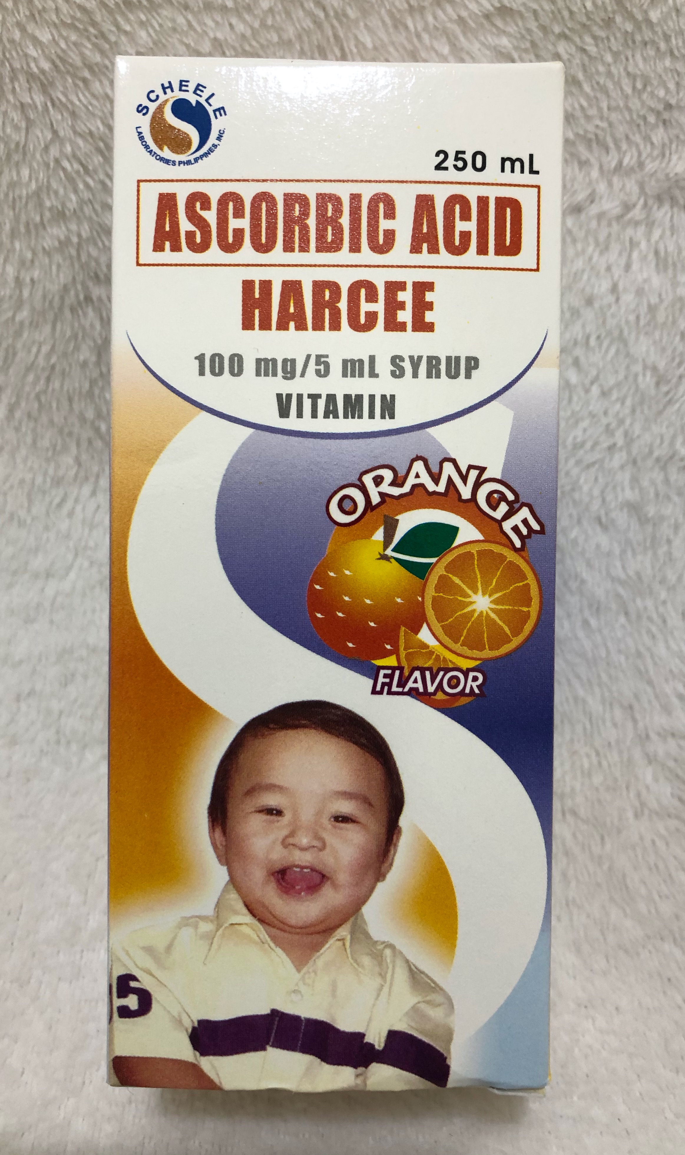 Vitamin C Ascorbic Acid 250ml HARCEE for kids Orange Flavor Lazada PH