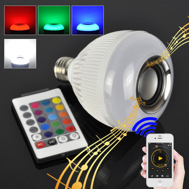 led bluetooth light bulb speaker