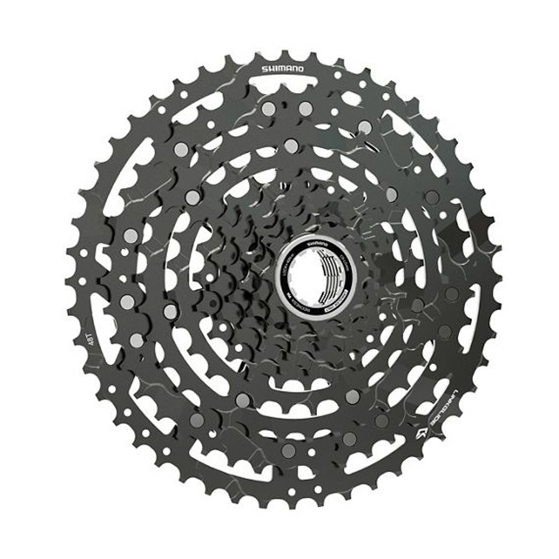 Shimano CUES CS-LG400-10 Cassette - 10-Speed 11-48t LINKGLIDE Black main image 0