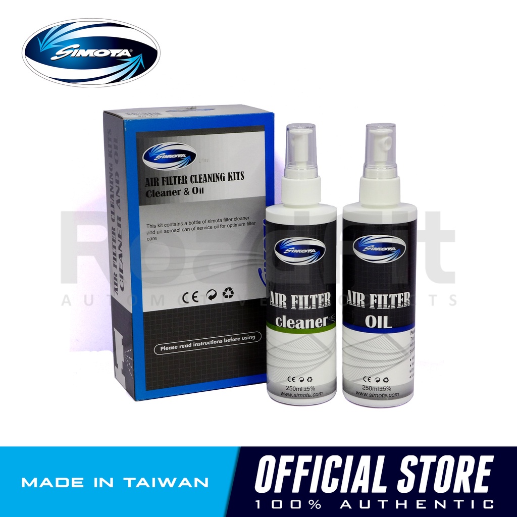 Simota Air Filter Cleaner Kit Cleaner and Oil 250ml Per Bottle PNOC04 Lazada PH