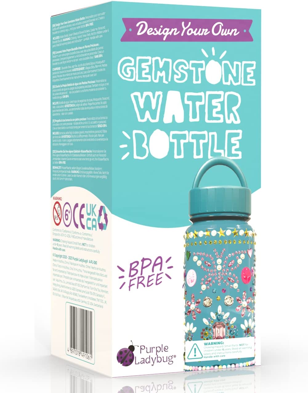 Water Bottles – Purple Ladybug