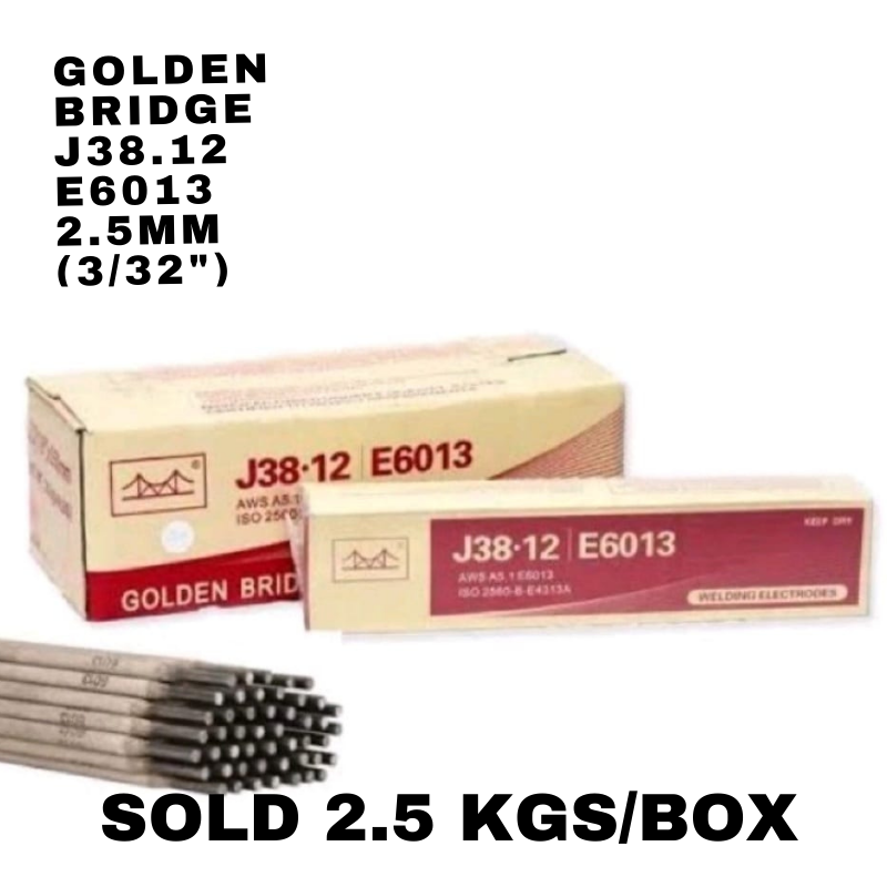 GOLDEN BRIDGE WELDING ROD 3/32(J38.12 E6013) 2.5X300MM 1 BOX 2.5 KG