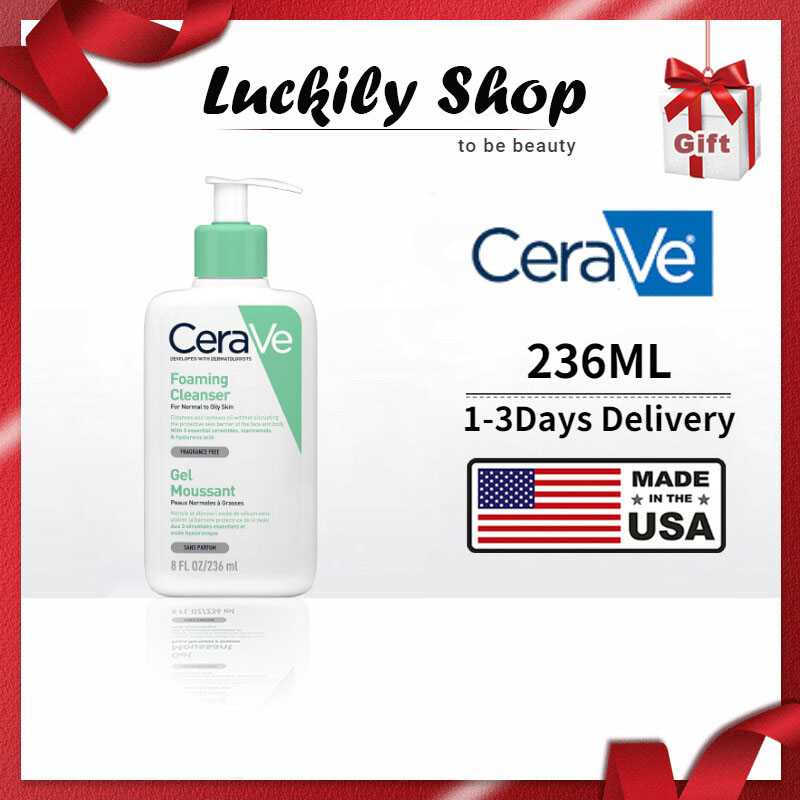 Original Cerave Cleanser 236ML Cerave Foaming Cleanser Renewing