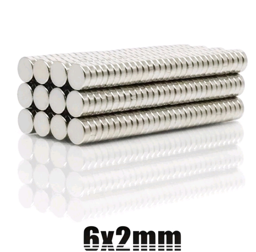 10pcs Flat Round Disc Neodymium 6mm x 2mm Lazada PH