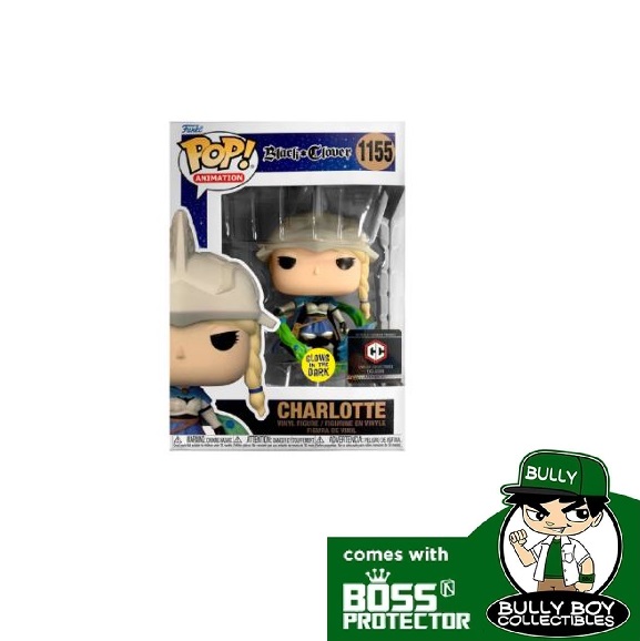 POP! Animation: Black Clover - Charlotte GITD (Chalice Collectibles) 1155  With Boss Protector [Sold By Bully Boy Collectibles]