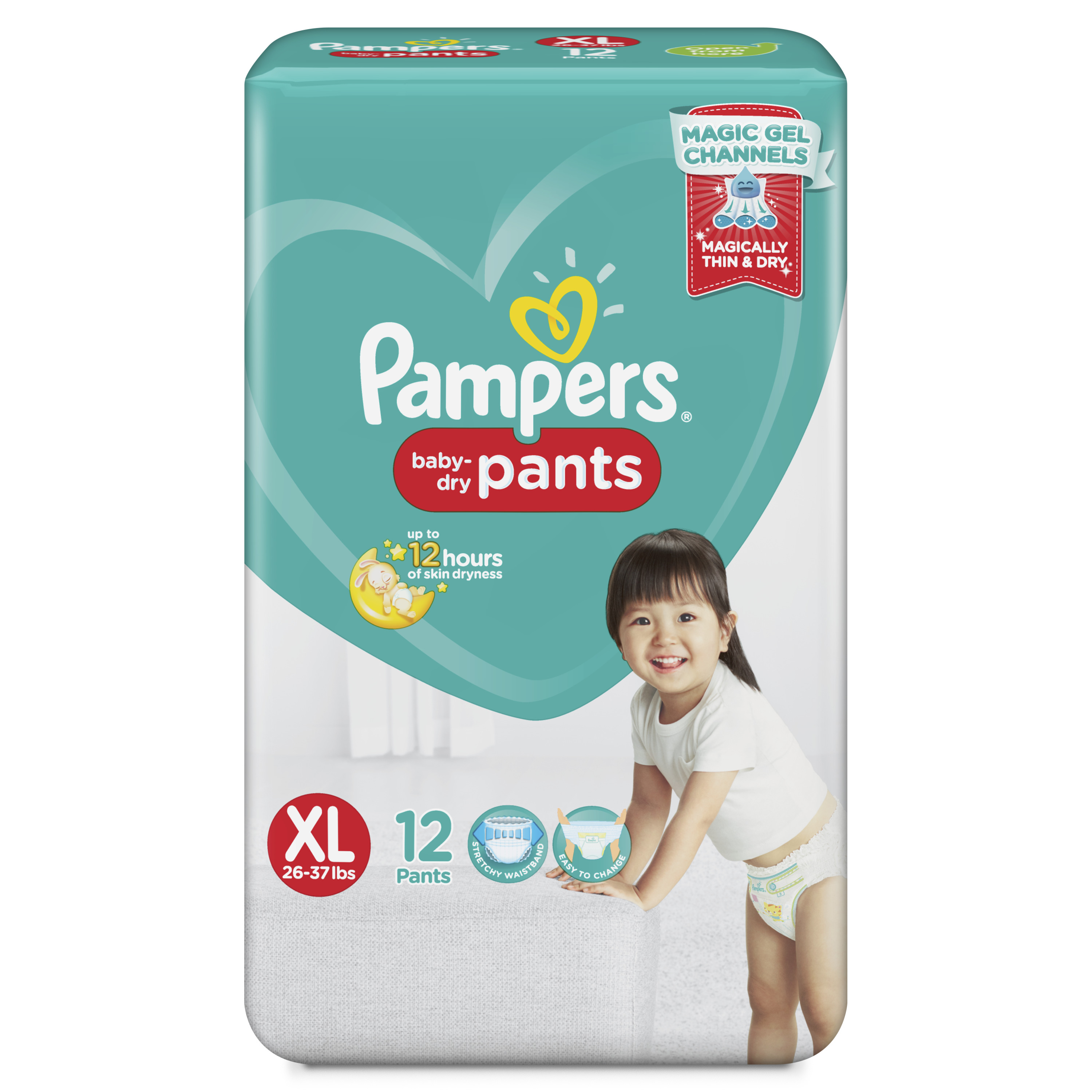 Pampers Baby-Dry Nappy Pants Size 5, 12-17kg, 33 Nappies : Amazon.co.uk:  Baby Products