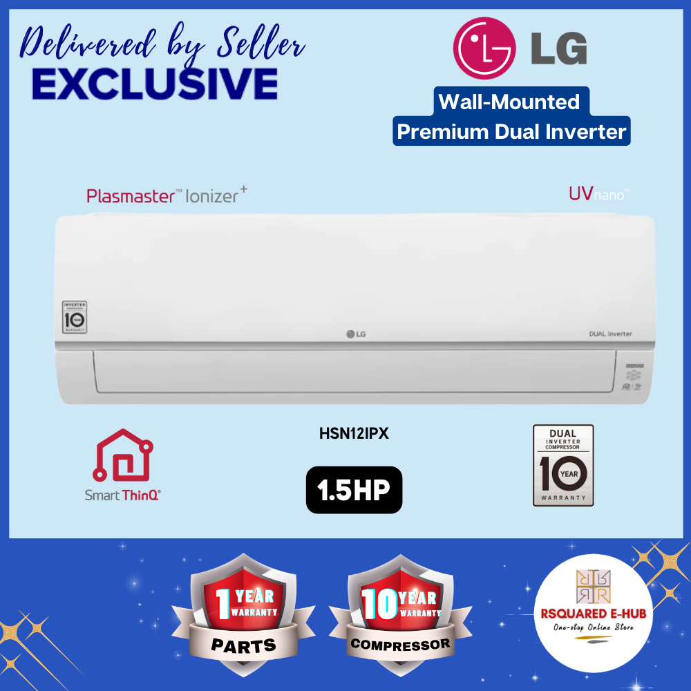 LG LG Split Type Wall Mounted Premium Inverter Air Conditioner Dual ...