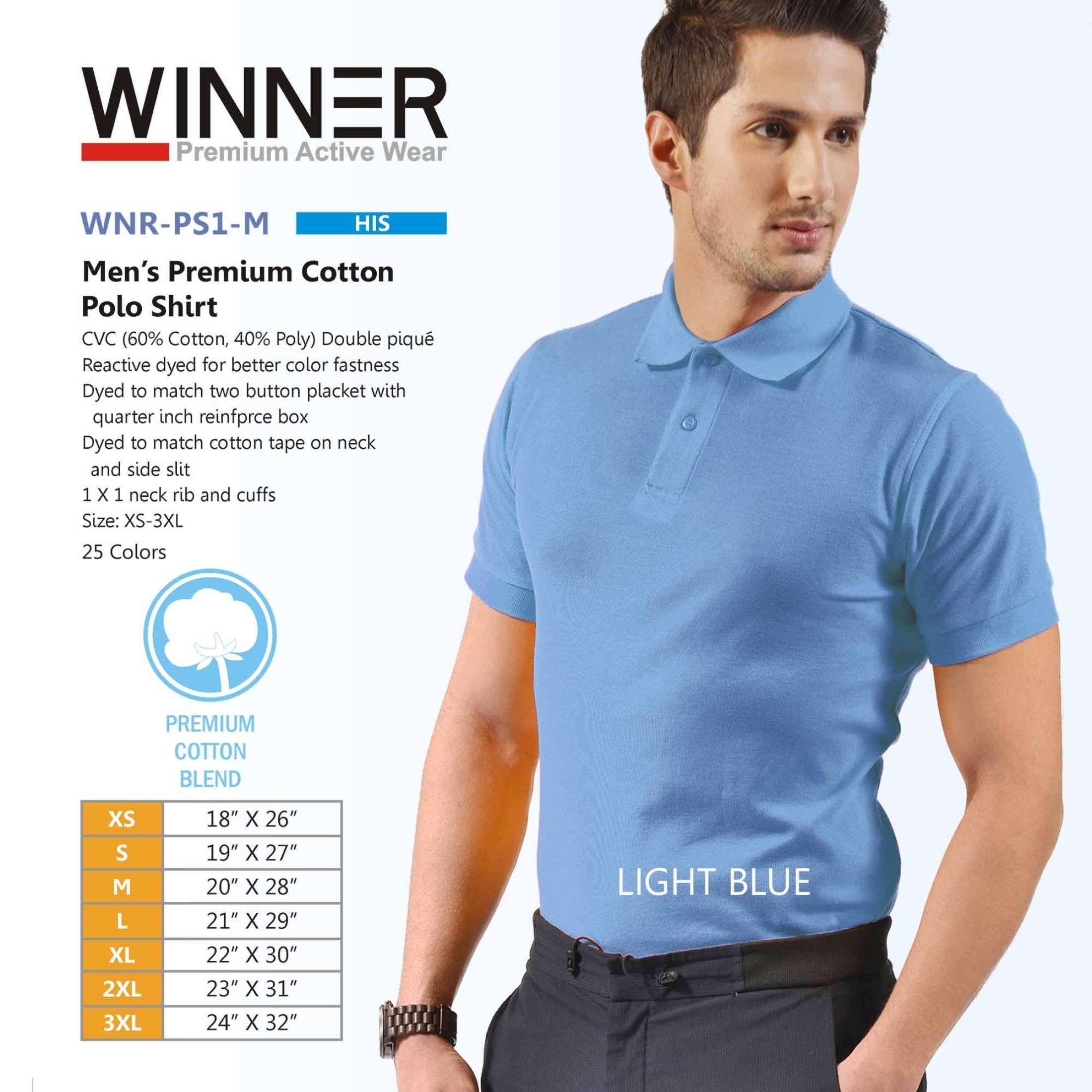 light blue color polo shirt