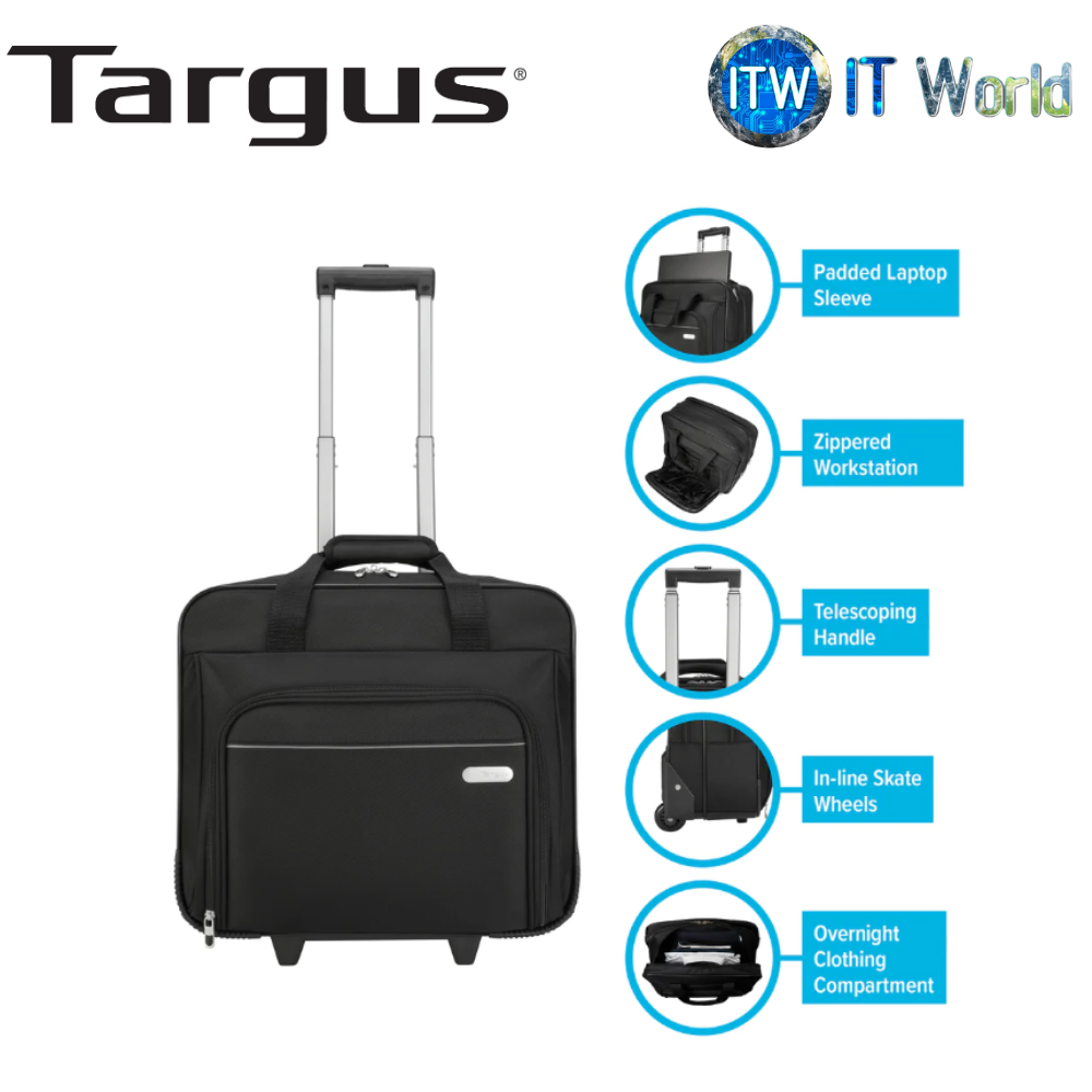Targus TBR003EU Black 15.6" Executive Laptop Roller Bag (TBR003EU72