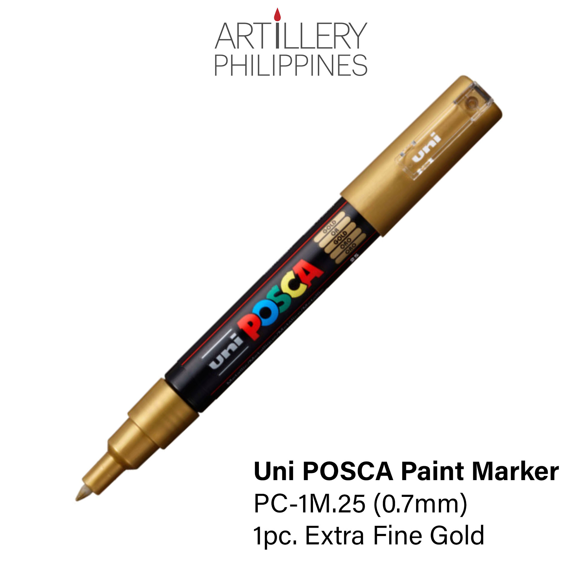 Uni Posca Acrylic Paint Marker [White Black Silver Gold] [PC-1M