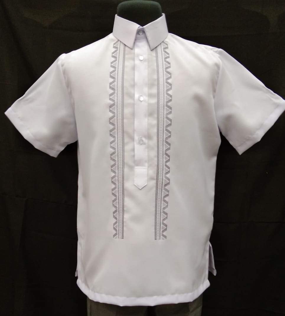 LINEN POLO BARONG White (C#60) | Lazada PH