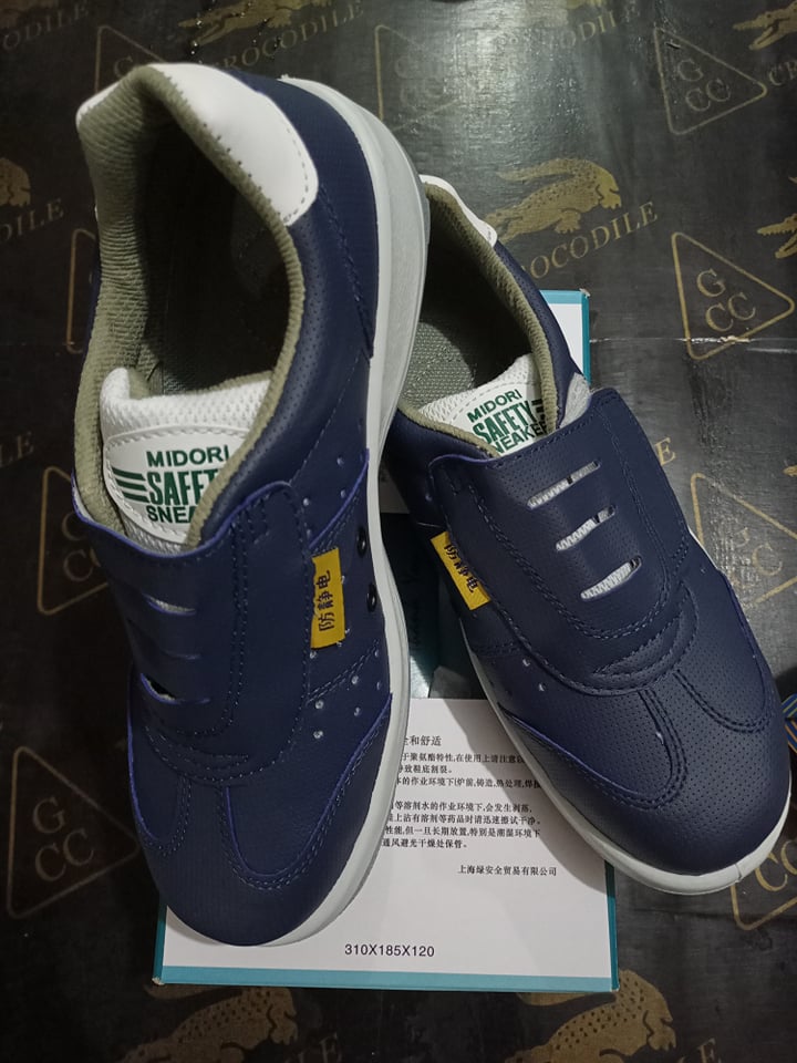 Midori Safety Shoes whITE AG3595 and Midori Safety Shoes Blue AG3595