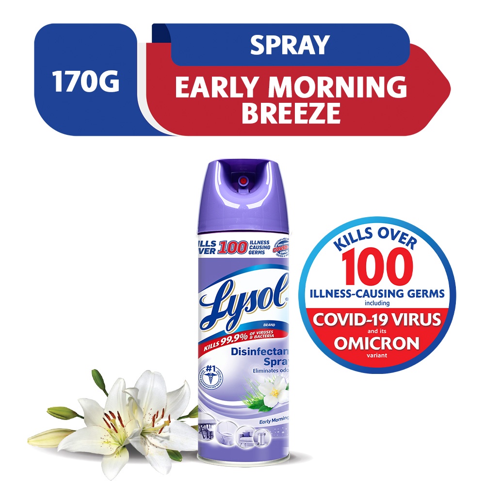 ※lysol Disinfectant Spray Early Morning Breeze 170g Lazada Ph 9874