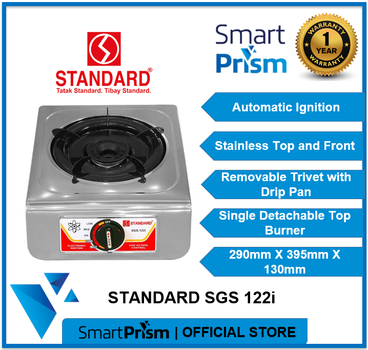 Standard Lpg Stove Sgs I Stainless Single Gas Burner Smart Prism Ph Sgs I Lazada Ph