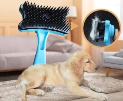 2021 New Arrival Pet dog comb plastic automatic hair brush pet supplies