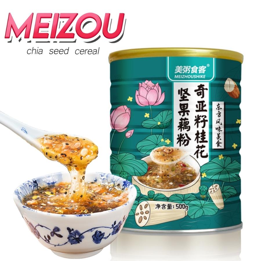 Buy 2 Take 1 Meizou Chia Seeds Cereal Original Product Diet Cereals Oatmeal Lotus Root Starch 