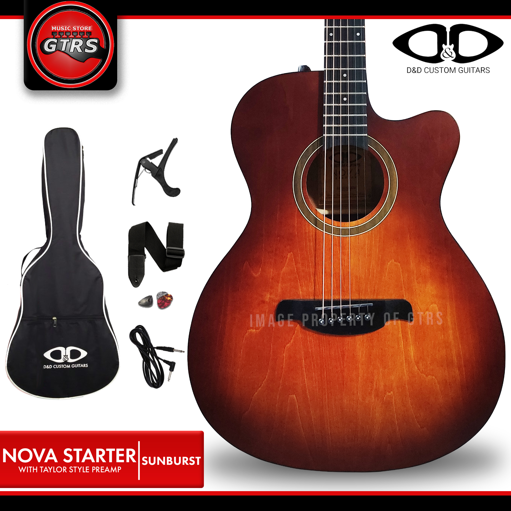 D&D Nova Starter Acoustic Guitar with Taylor style Preamp Lazada PH
