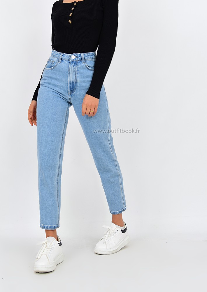 Maong Highwaist Denim Mom jeans Easy to wear 26-32 not strechable | Lazada  PH