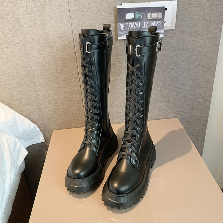 dr martens thigh high boots