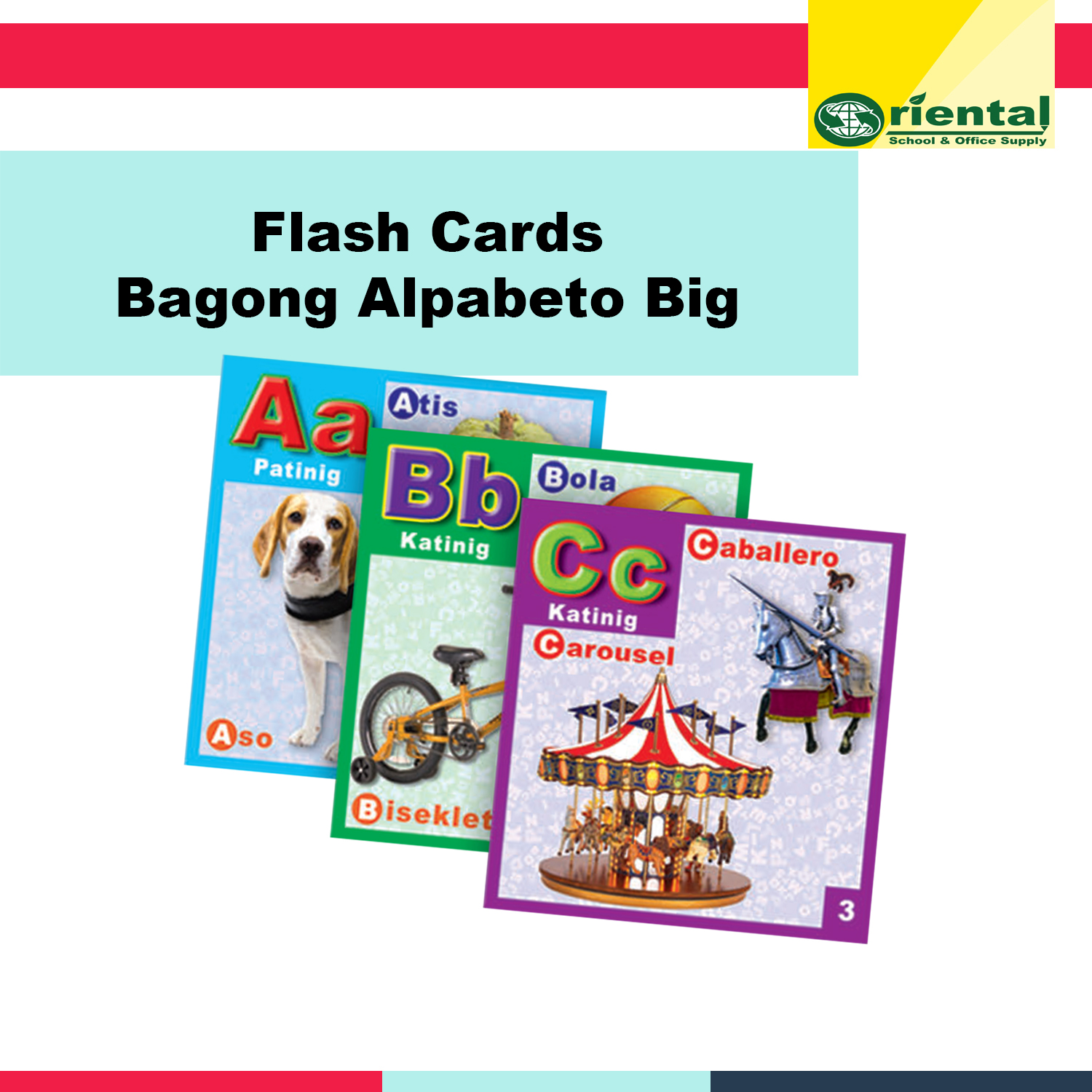 BIG Ang Bagong Alpabeto Flashcard Big 6 x 6 inches Filipino Flashcards Katinig Sold per