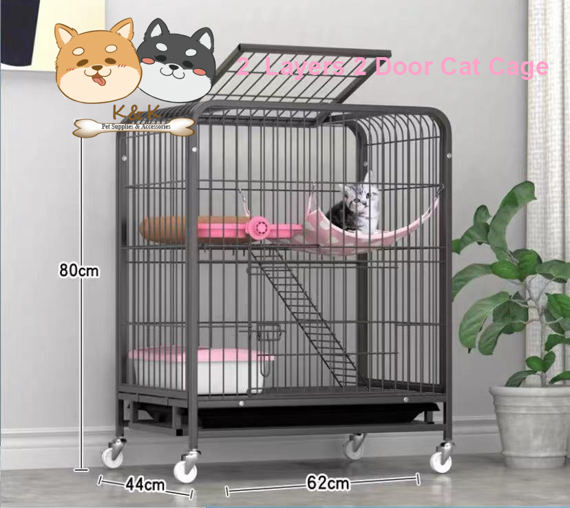 Cat / Kitten Cage, Kennel, Crate, Home with Wheels; Cat Villa Multi