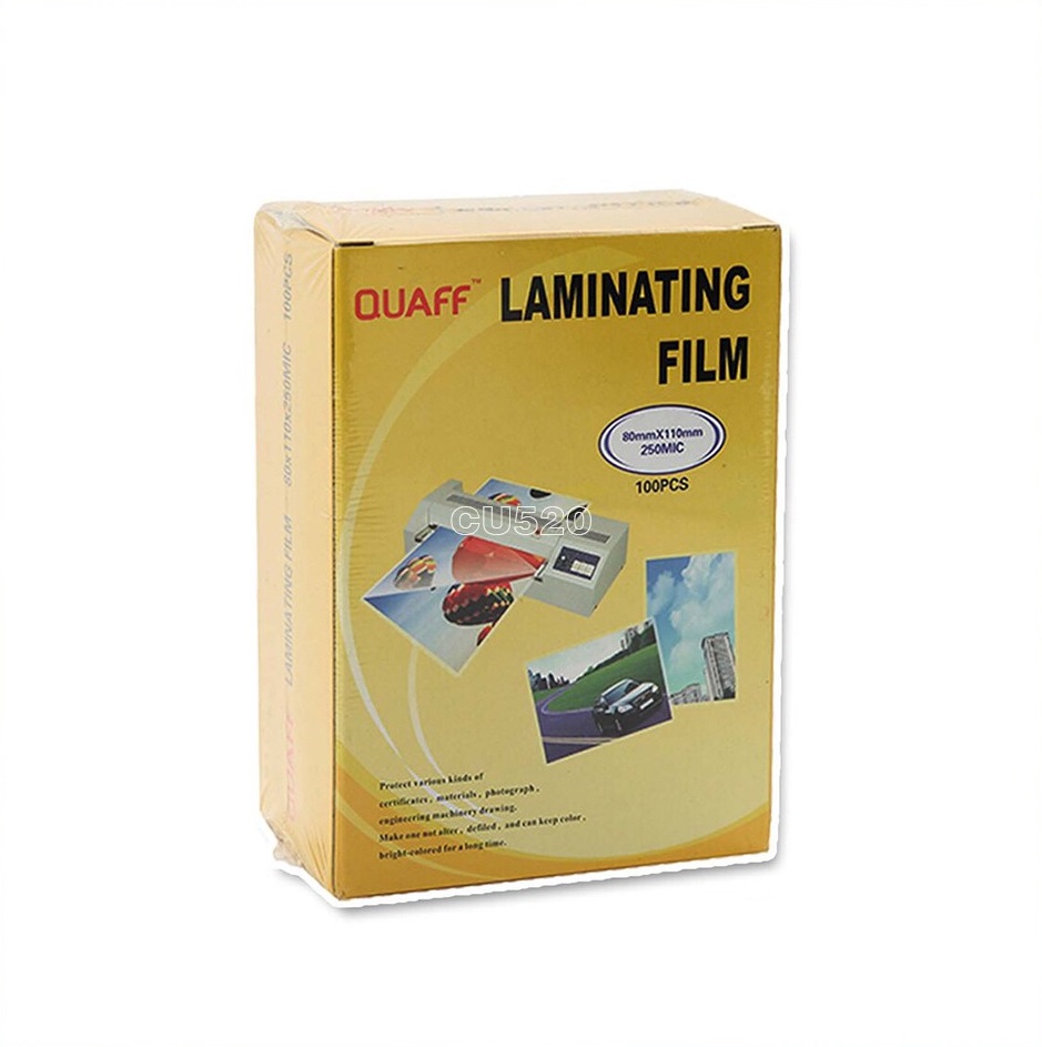 QUAFF LAMINATING FILM 80 X 110 mm 250 Micron Lazada PH