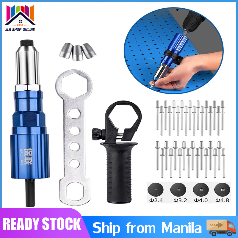 🔝 Original 【24 hours delivery】2.4mm4.8mm Rivet Gun Adapter Head