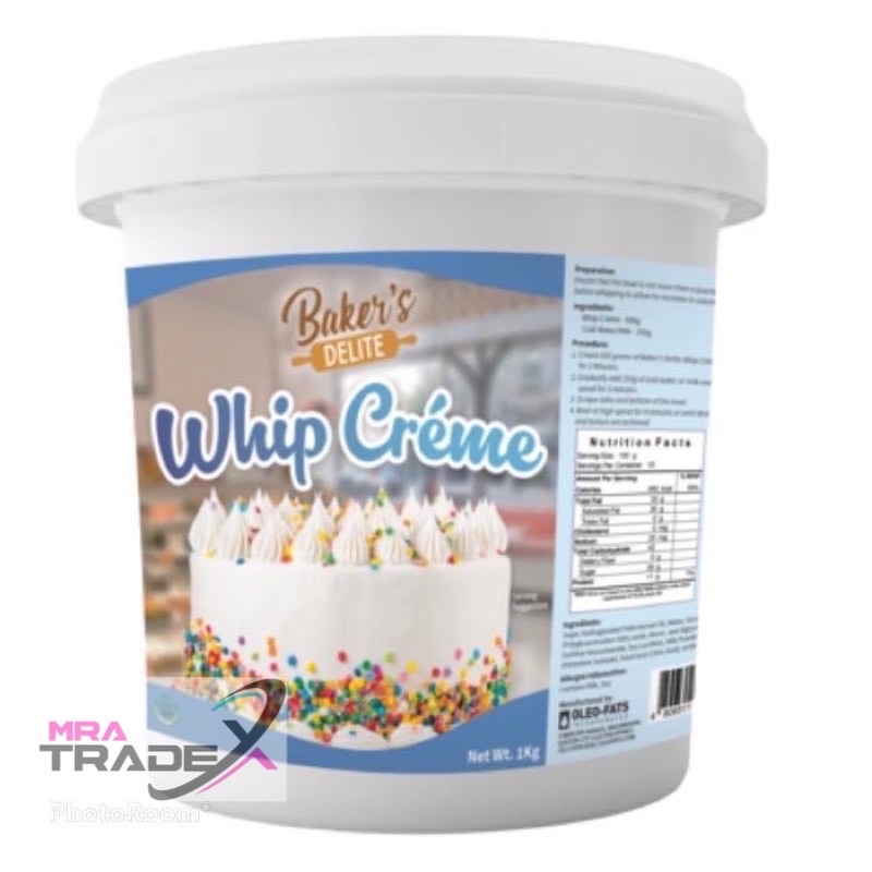 SALE!!! Baker’s Delite / Baker’s Delight Whip Whipping Cream Paste (1Kg