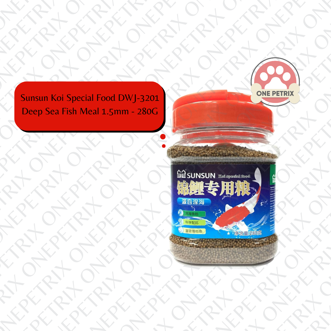 Sunsun Koi Special Food DWJ3201 Deep Sea Fish Meal 1.5mm 280G